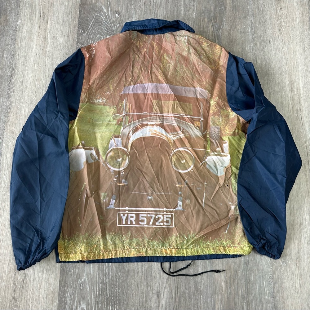 70s vintage Bentley antique old school car button coaches windbreaker jacket